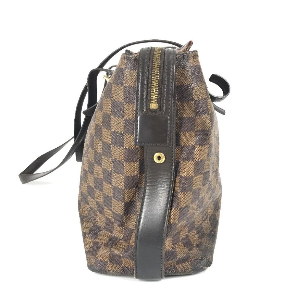 LOUIS VUITTON Damier Chelsea Tote Bag Shoulder Bag Canvas Ebene Brown - Picture 3 of 16